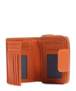 Aruba 511 RFID Geldbörse fein genarbtes Leder orange