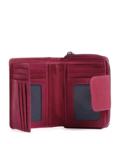 Aruba 511 RFID Geldbörse fein genarbtes Leder pink