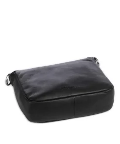 Aruba 3 Umhängetasche fein genarbtes Leder schwarz