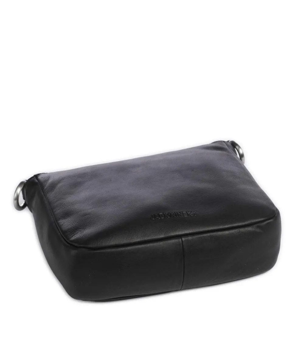 Aruba 3 Umhängetasche fein genarbtes Leder schwarz