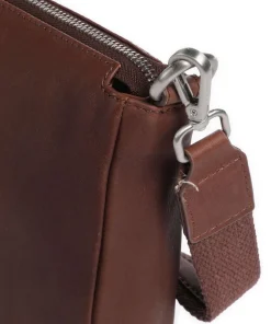Aruba 3 Umhängetasche fein genarbtes Leder dunkelbraun