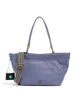 Aruba Vale Schultertasche genarbtes Kalbsleder violett