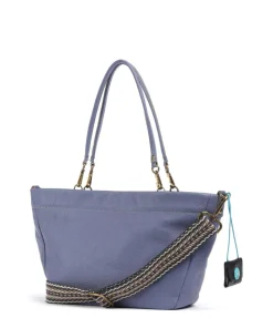 Aruba Vale Schultertasche genarbtes Kalbsleder violett