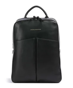 Ashley Rucksack 14″ fein genarbtes Rindsleder schwarz