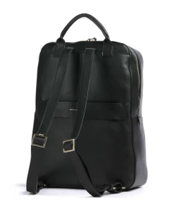 Ashley Rucksack 14″ fein genarbtes Rindsleder schwarz