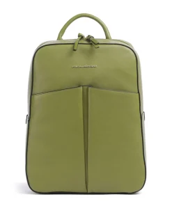 Ashley Rucksack 14″ fein genarbtes Rindsleder olivgrün