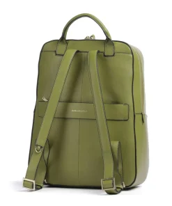 Ashley Rucksack 14″ fein genarbtes Rindsleder olivgrün