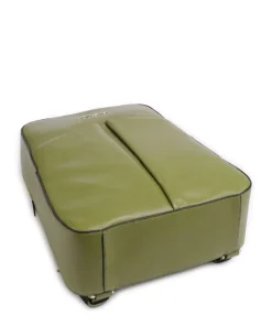 Ashley Rucksack 14″ fein genarbtes Rindsleder olivgrün