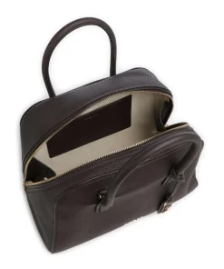 Ashton Medium Handtasche genarbtes Rindsleder dunkelbraun