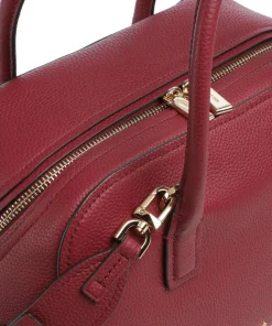 Ashton Medium Handtasche genarbtes Rindsleder wein