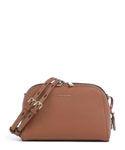 Ashton Small Umhängetasche genarbtes Rindsleder braun