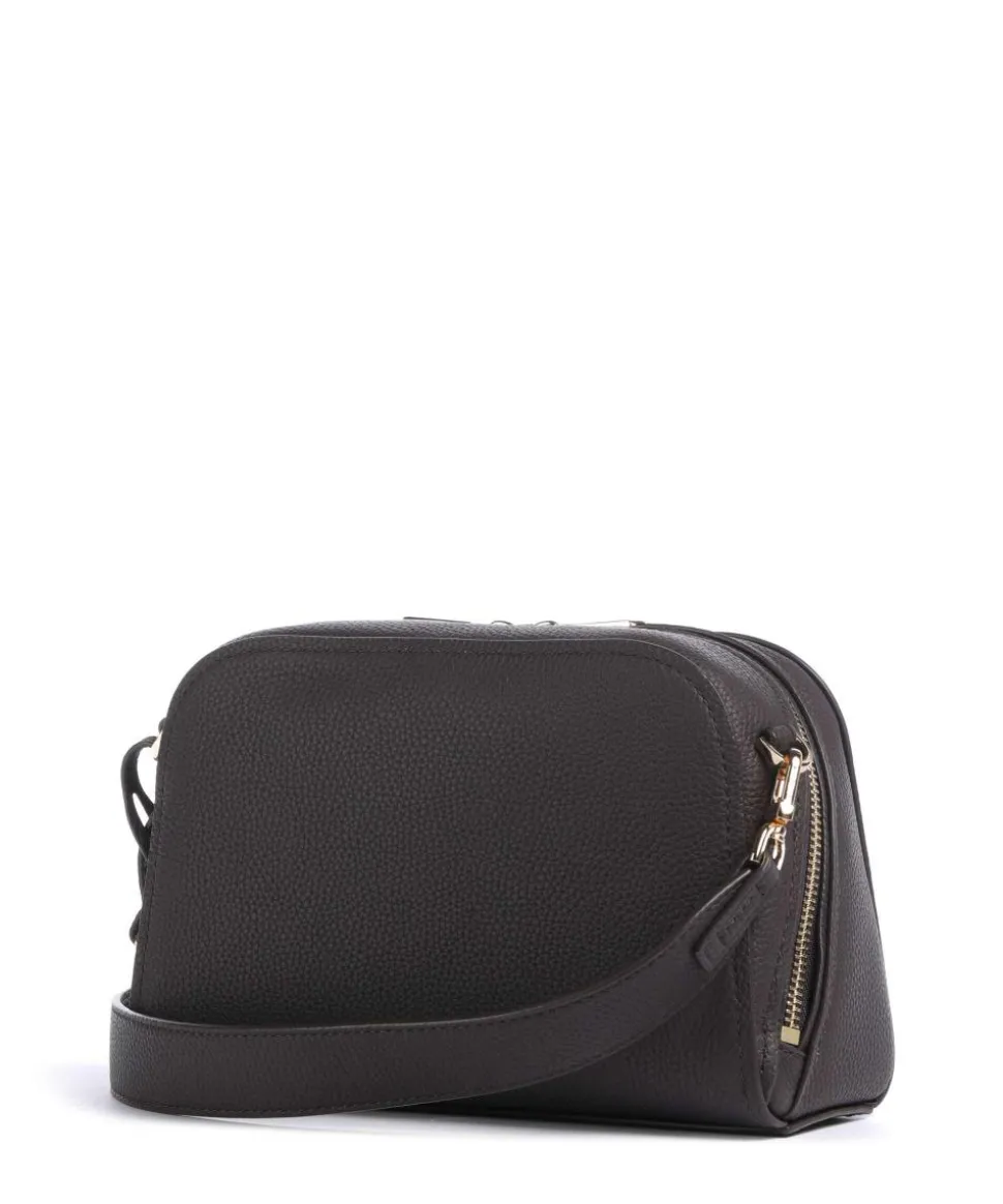 Ashton Small Umhängetasche genarbtes Rindsleder dunkelbraun