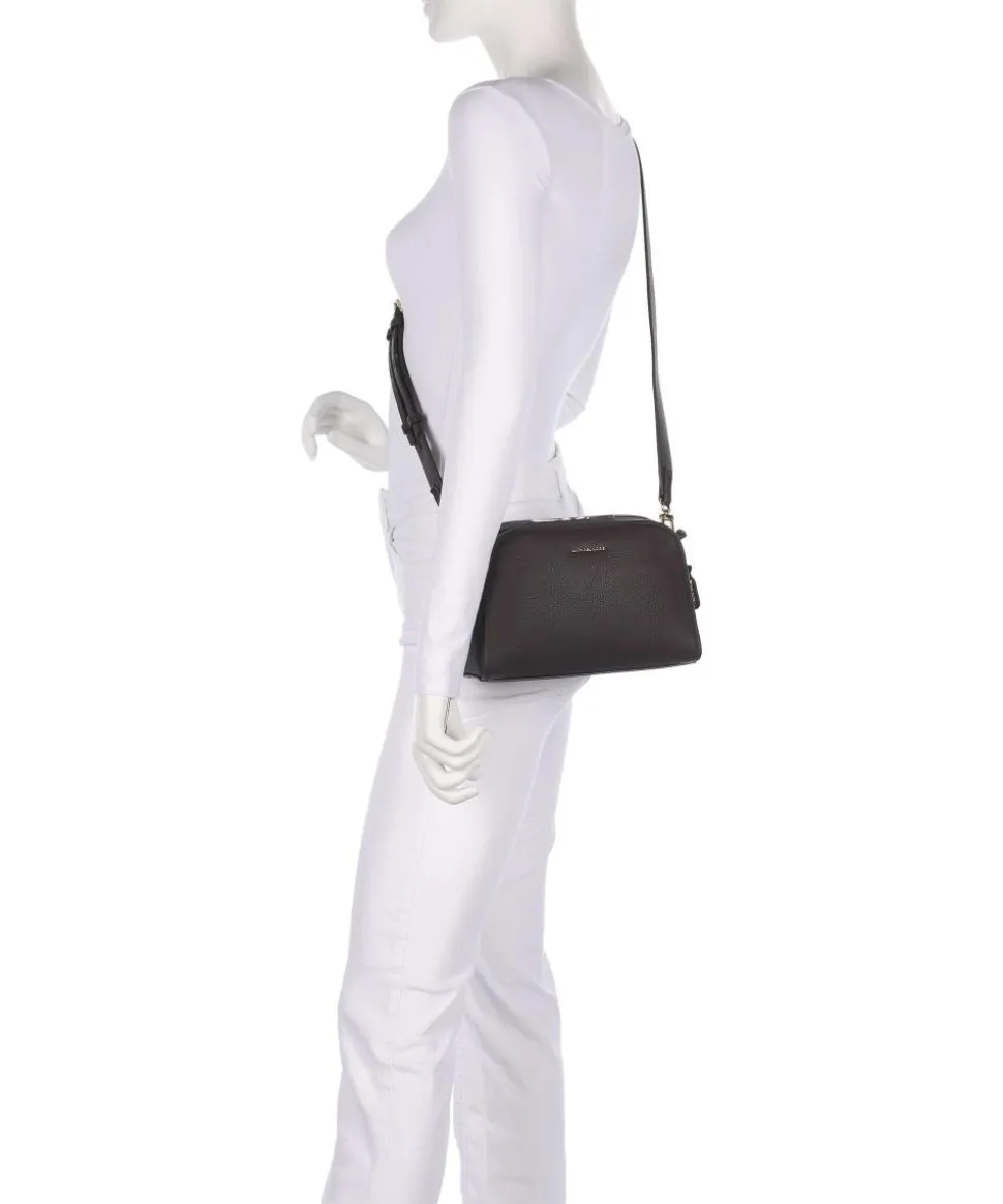 Ashton Small Umhängetasche genarbtes Rindsleder dunkelbraun