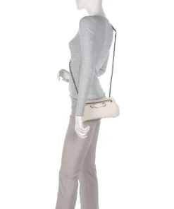 Aslia Shearling Schultertasche Kunstfell weiß