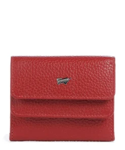 Asti Geldbörse genarbtes Leder rot