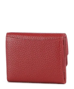 Asti Geldbörse genarbtes Leder rot