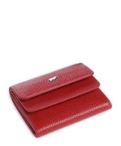 Asti Geldbörse genarbtes Leder rot