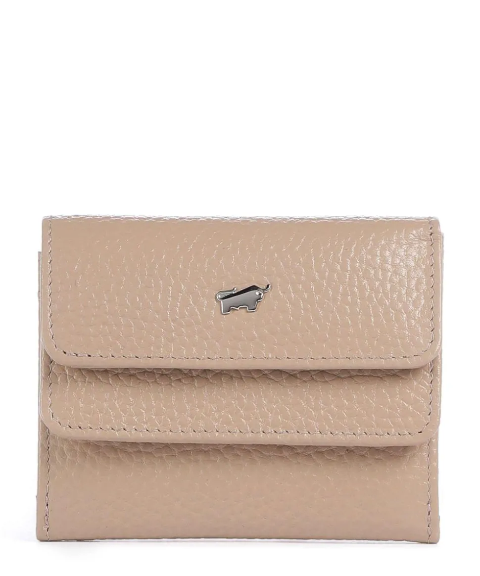 Asti Geldbörse genarbtes Leder creme