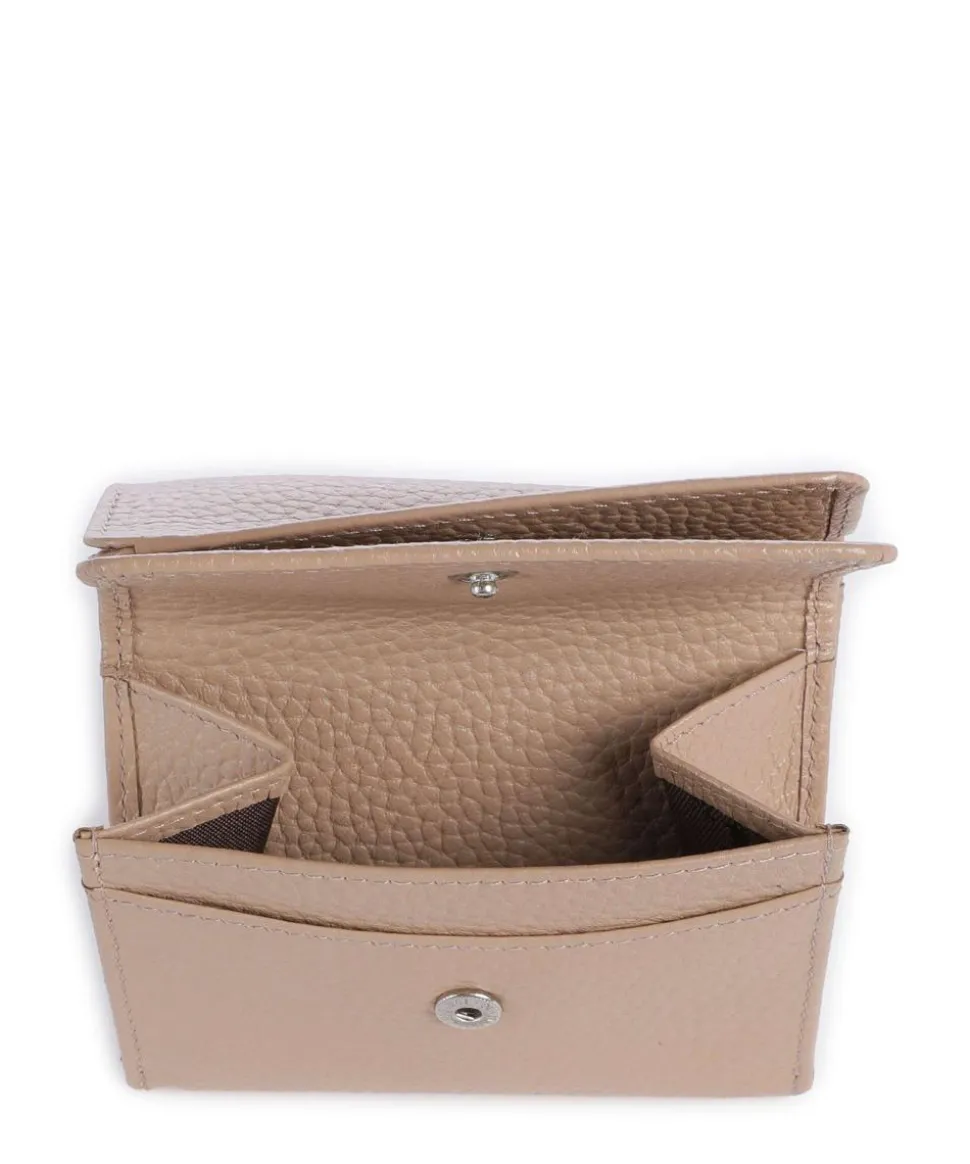 Asti Geldbörse genarbtes Leder creme