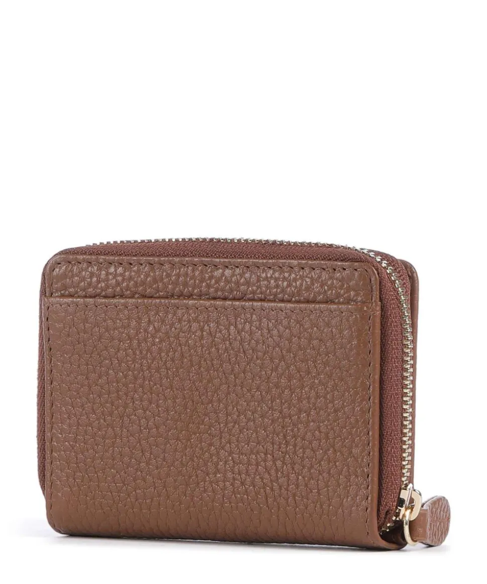 Asti Geldbörse genarbtes Leder braun