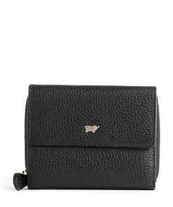 Asti Geldbörse genarbtes Rindsleder schwarz