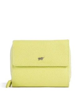 Asti Geldbörse genarbtes Rindsleder gelbgrün