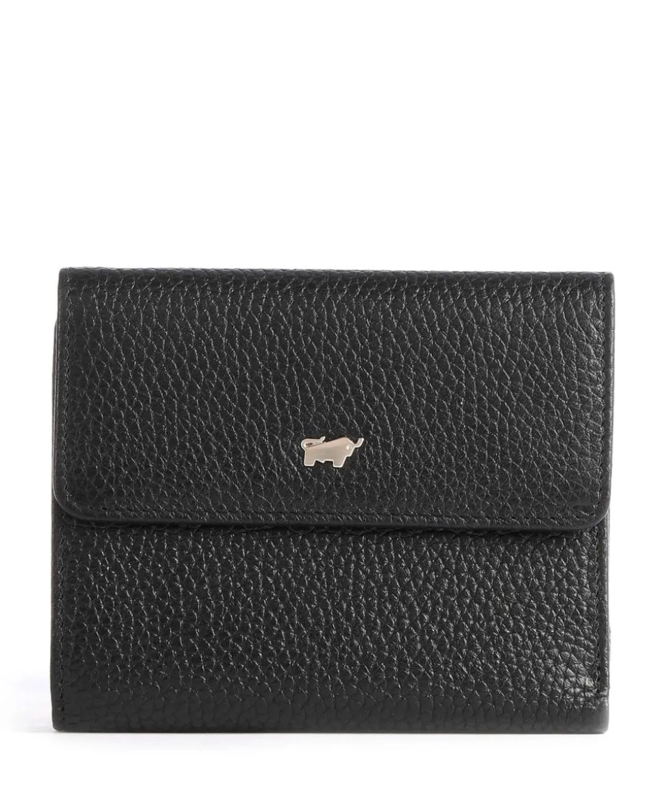 Asti Geldbörse genarbtes Rindsleder schwarz