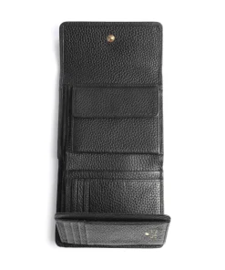 Asti Geldbörse genarbtes Rindsleder schwarz