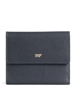 Asti Geldbörse genarbtes Rindsleder dunkelblau