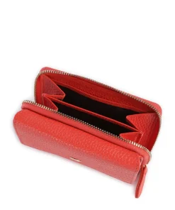 Asti Geldbörse genarbtes Rindsleder hellrot