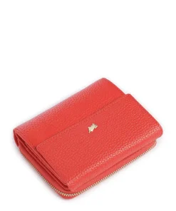 Asti Geldbörse genarbtes Rindsleder hellrot