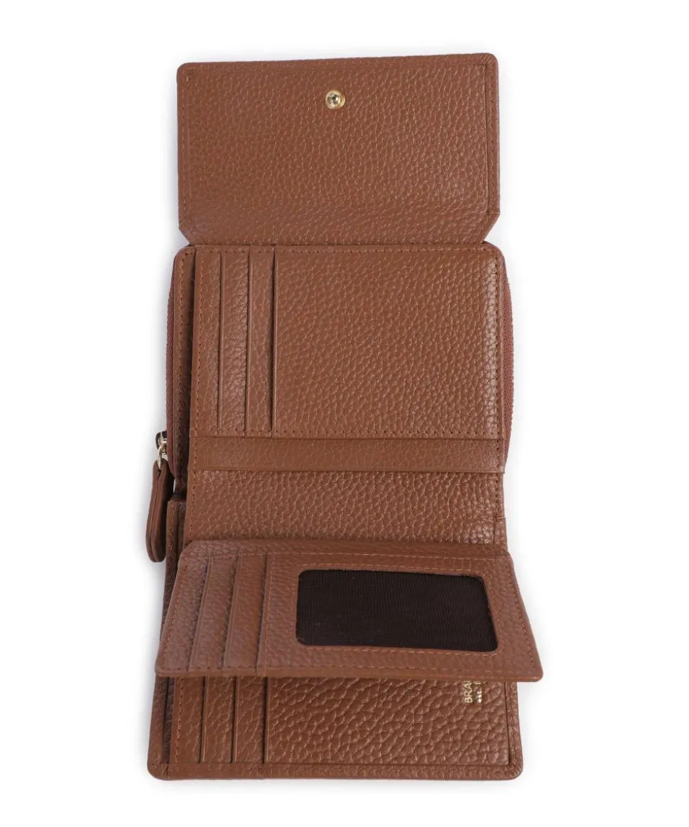 Asti Geldbörse genarbtes Rindsleder braun