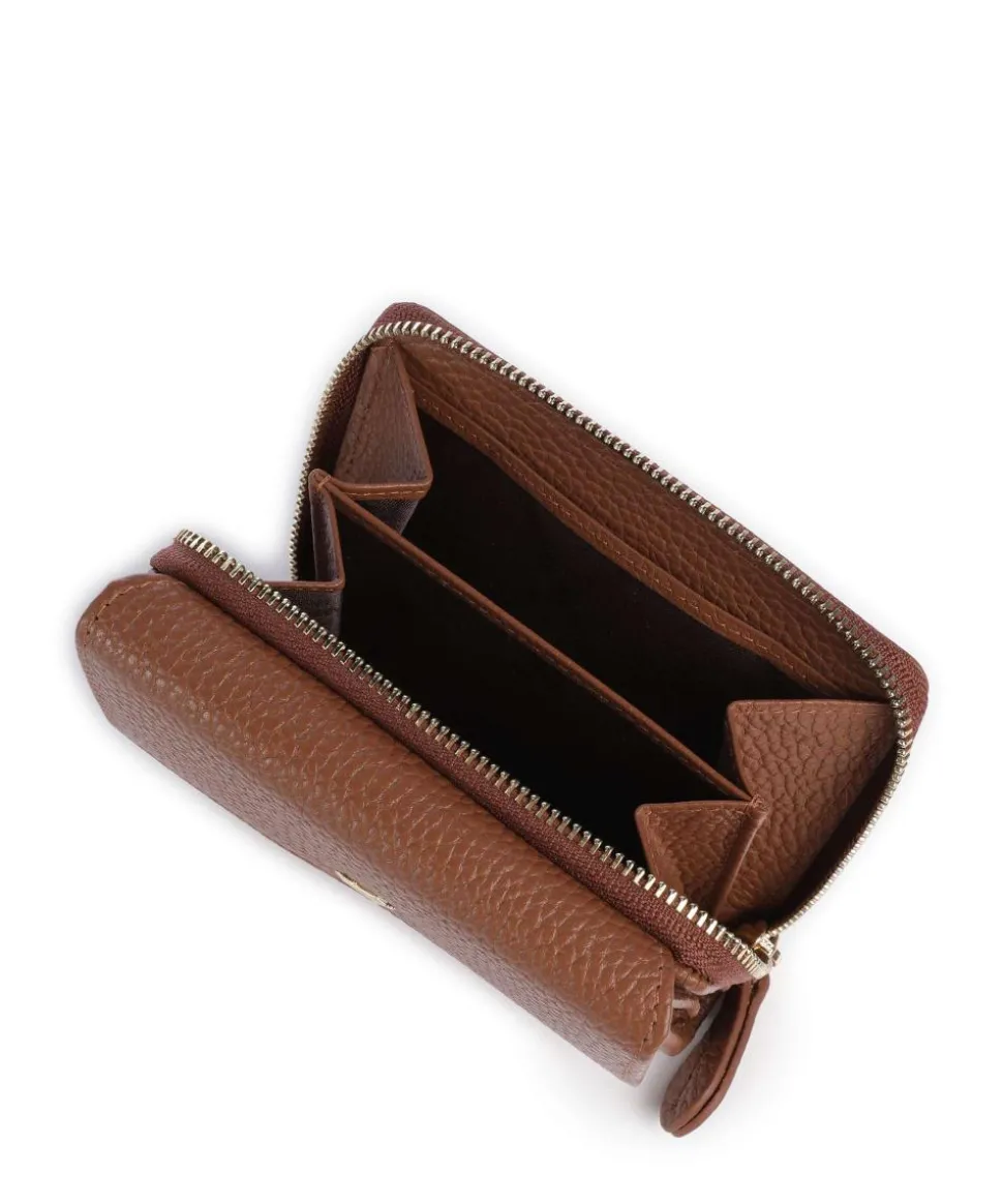 Asti Geldbörse genarbtes Rindsleder braun