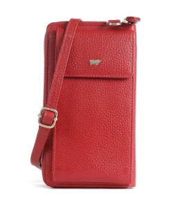 Asti Handytasche genarbtes Rindsleder rot