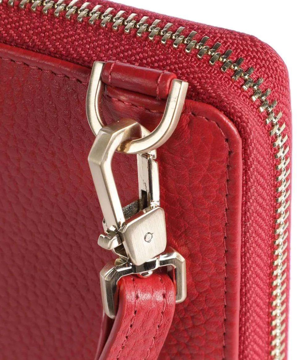 Asti Handytasche genarbtes Rindsleder rot