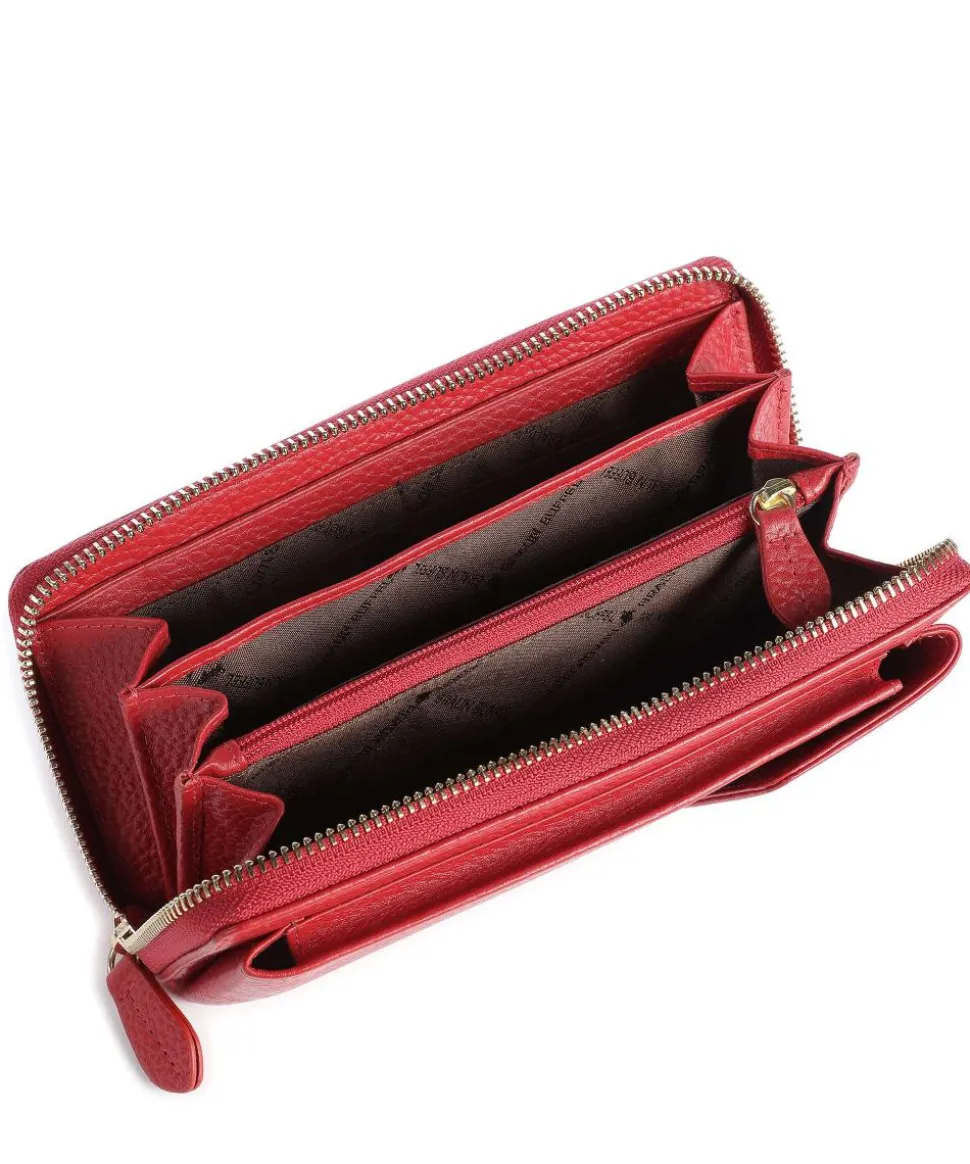 Asti Handytasche genarbtes Rindsleder rot