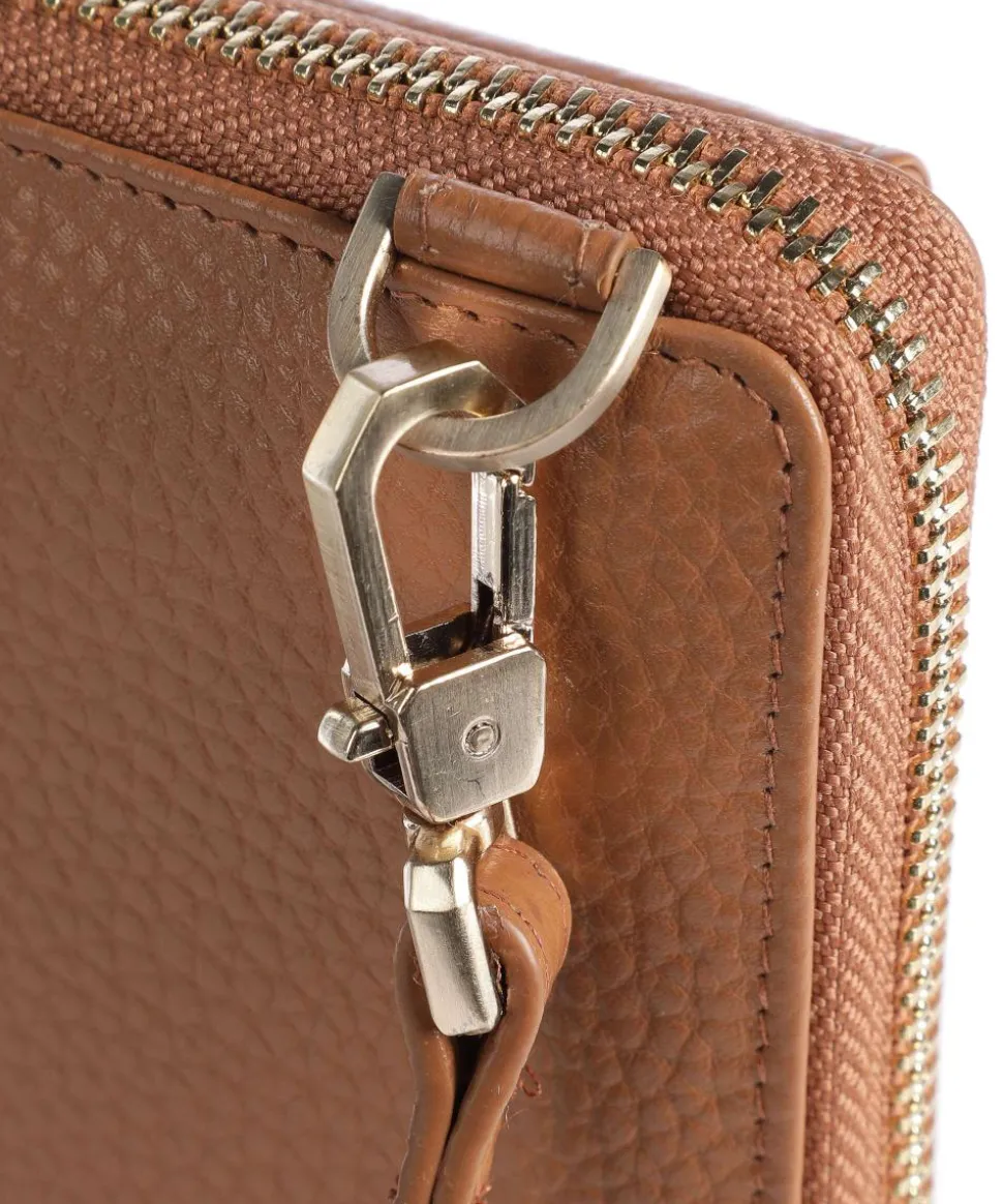 Asti Handytasche genarbtes Rindsleder braun