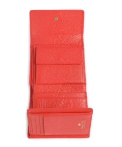 Asti RFID Geldbörse fein genarbtes Rindsleder hellrot