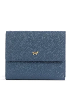 Asti RFID Geldbörse fein genarbtes Rindsleder blaugrau