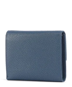 Asti RFID Geldbörse fein genarbtes Rindsleder blaugrau