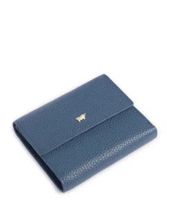 Asti RFID Geldbörse fein genarbtes Rindsleder blaugrau