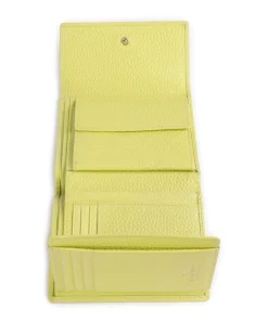Asti RFID Geldbörse fein genarbtes Rindsleder gelbgrün