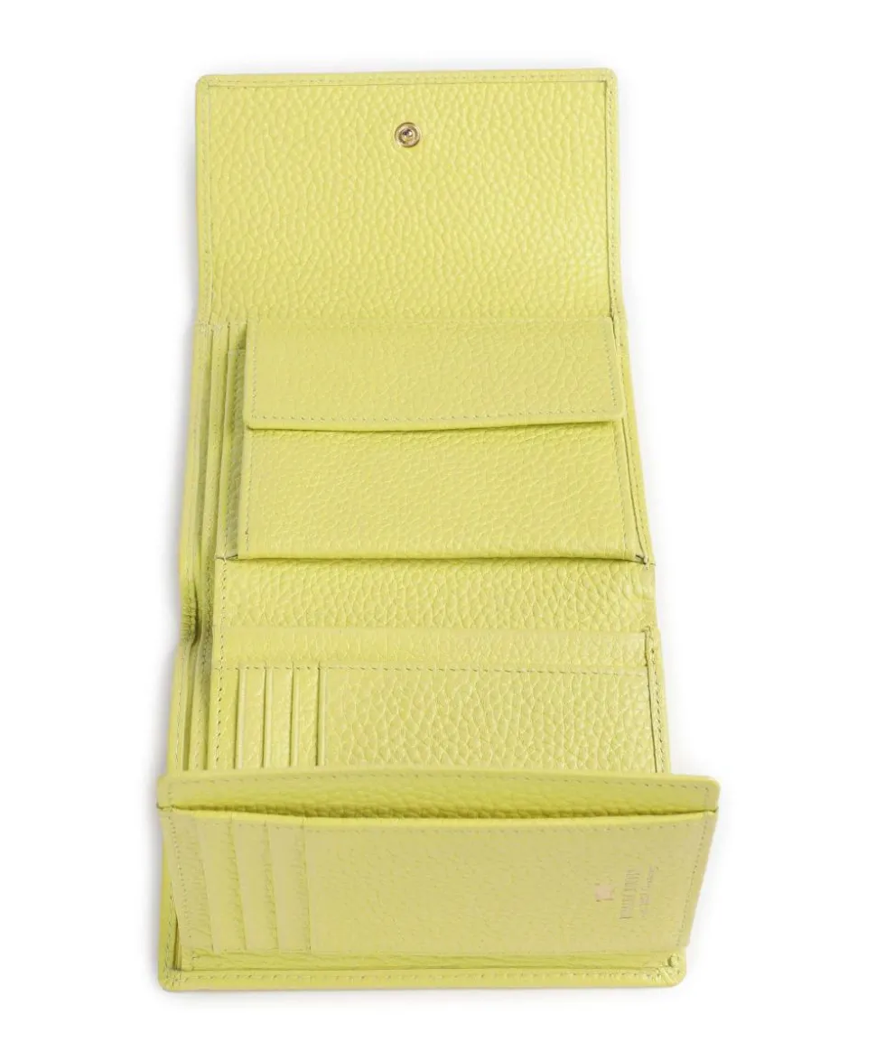 Asti RFID Geldbörse fein genarbtes Rindsleder gelbgrün