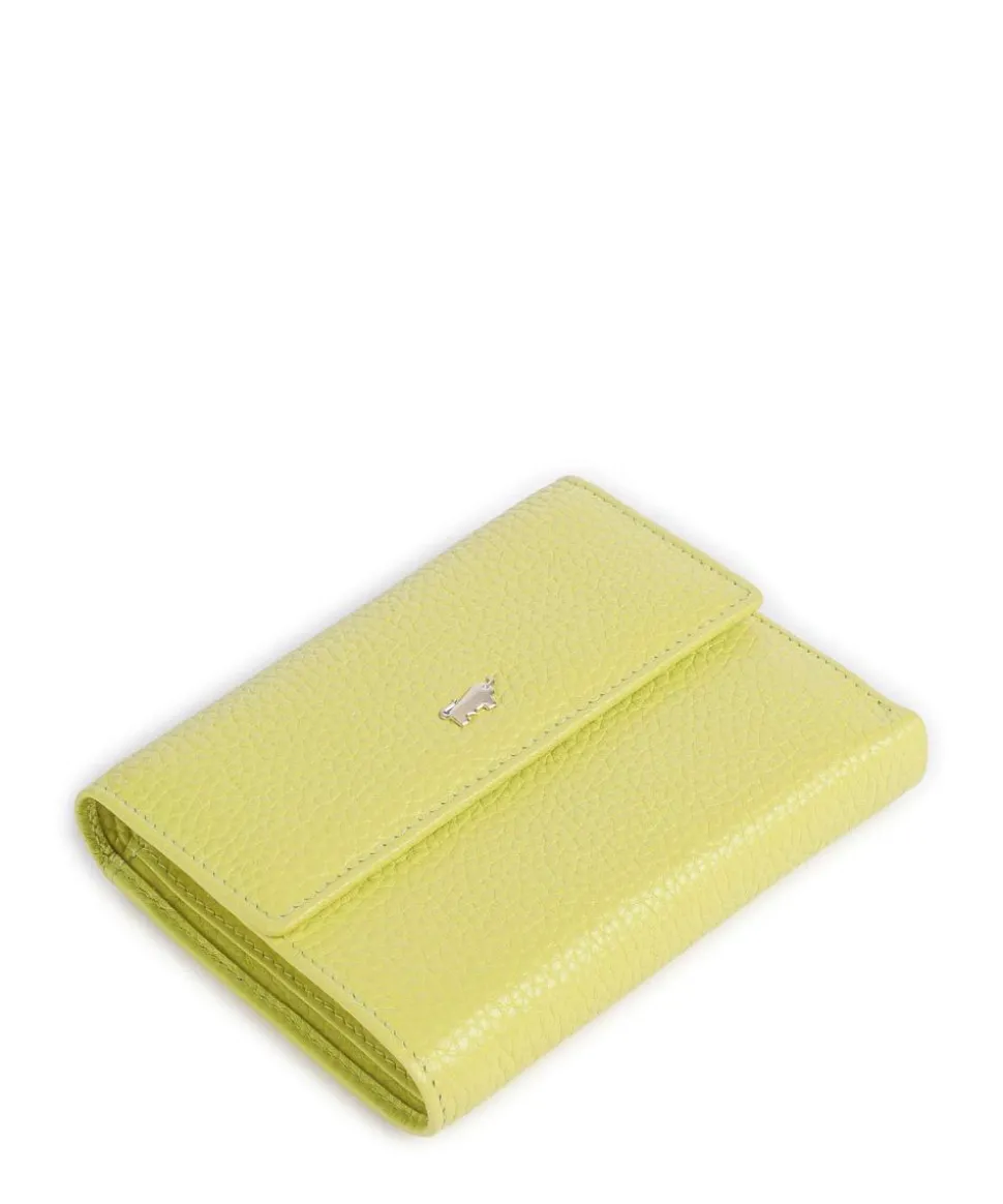 Asti RFID Geldbörse fein genarbtes Rindsleder gelbgrün