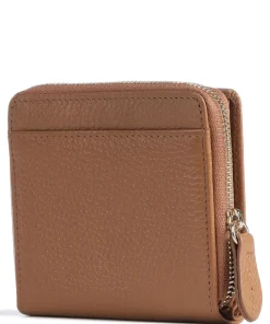 Asti RFID Geldbörse genarbtes Rindsleder braun