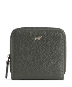 Asti RFID Geldbörse genarbtes Rindsleder dunkelgrün