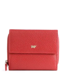 Asti RFID Geldbörse genarbtes Rindsleder rot