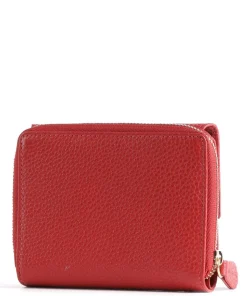 Asti RFID Geldbörse genarbtes Rindsleder rot