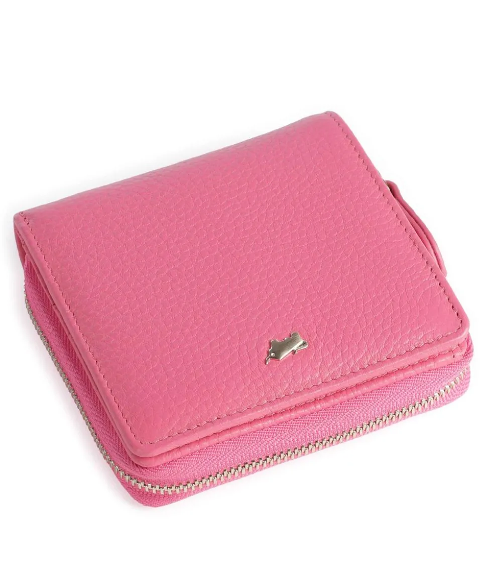 Asti RFID Geldbörse genarbtes Rindsleder pink