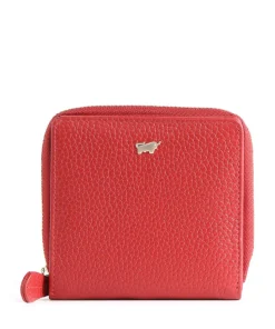 Asti RFID Geldbörse genarbtes Rindsleder rot